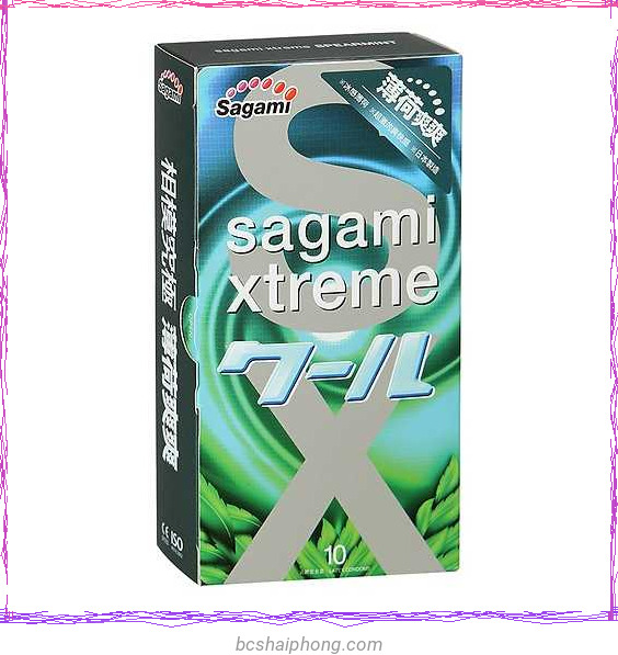 Bao cao su Sagami Xtreme Spearmint Bac Ha Mat Lanh 5 1.jpg